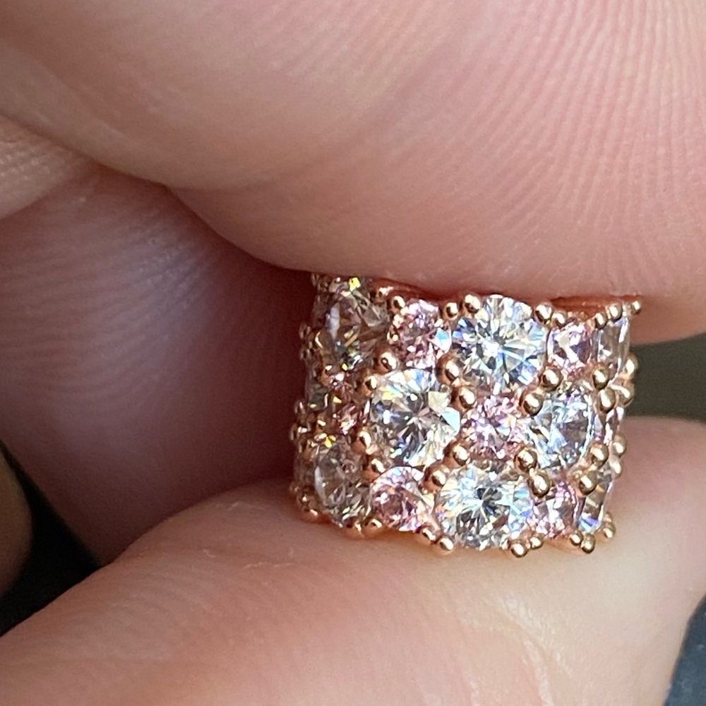 Authentic Pandora Rose Gold Sparkle Charms